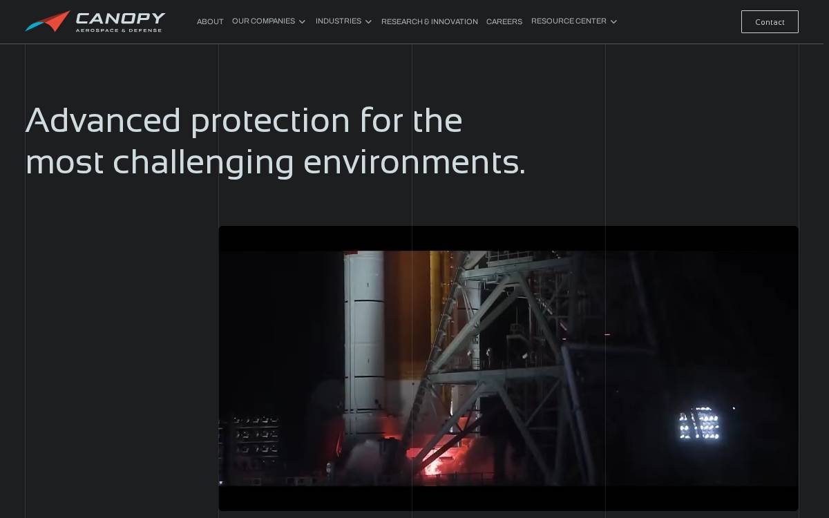 Canopy Ad website preview