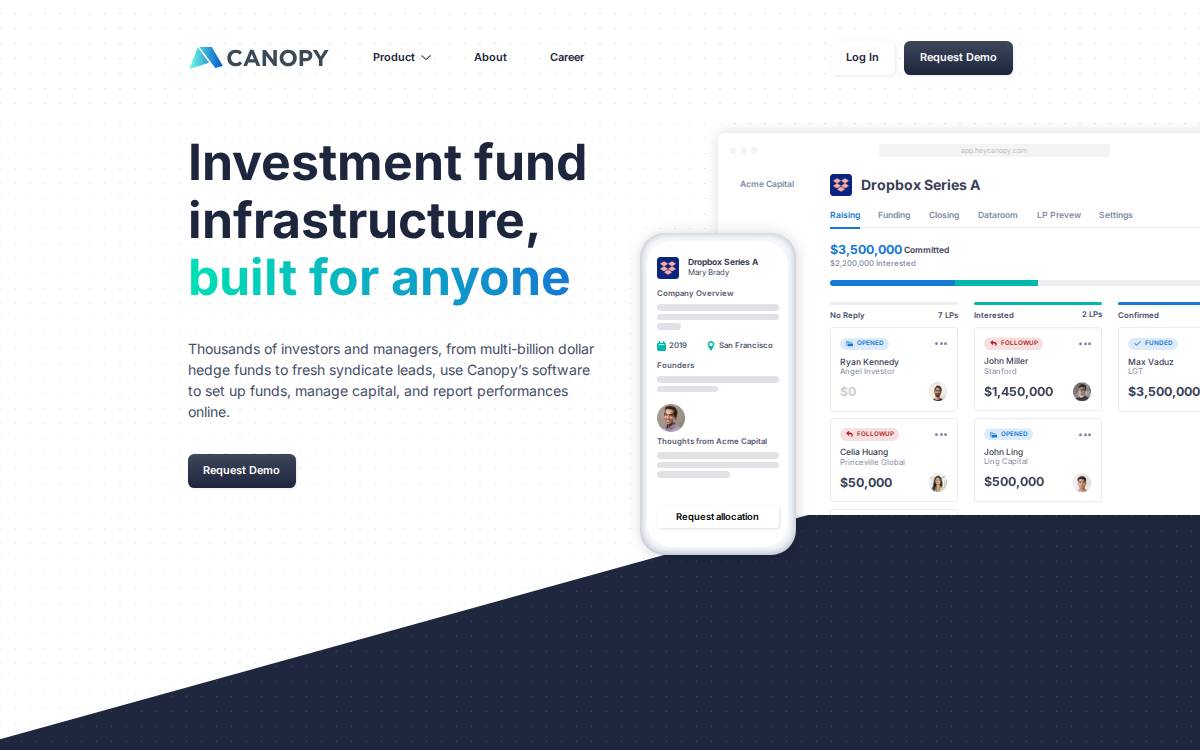 Canopy (was Encarte) website preview