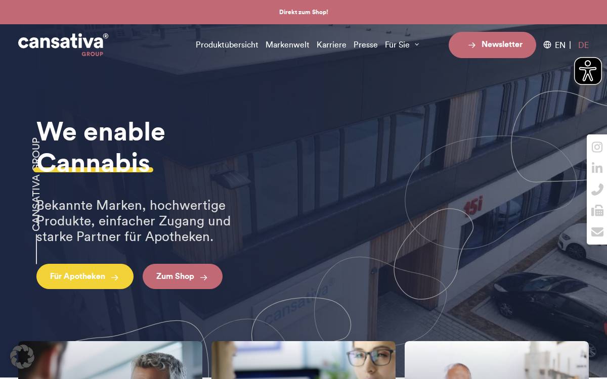 Cansativa website preview