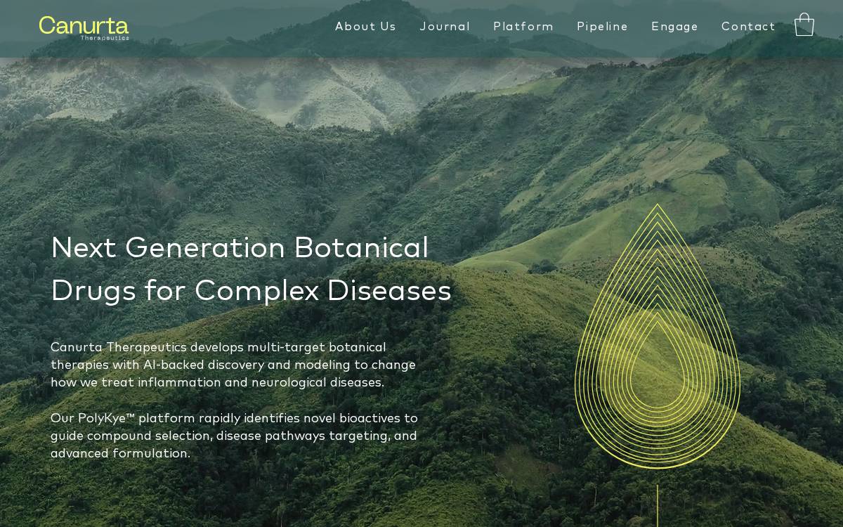 Canurta Therapeutics Website website preview