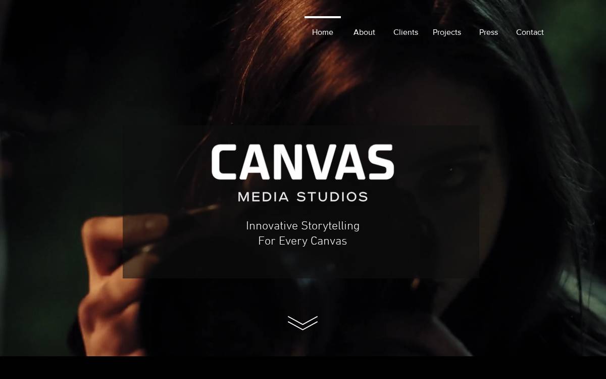 Canvas Media Studios website preview