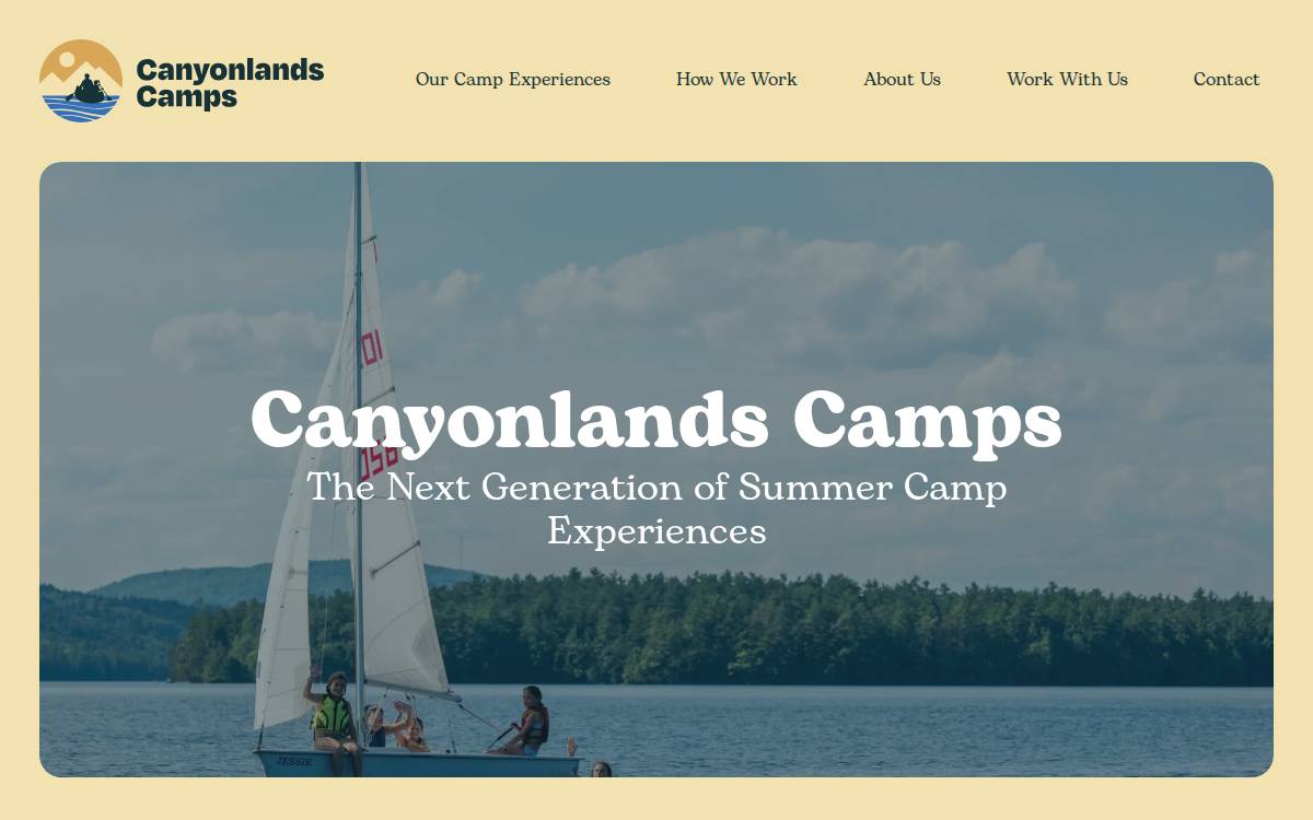 Canyonlands Camps website preview