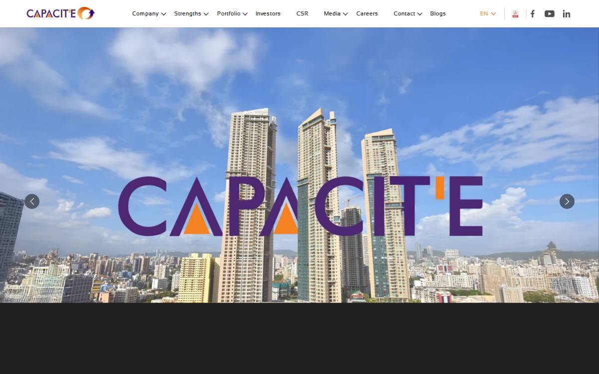 Capacite website preview