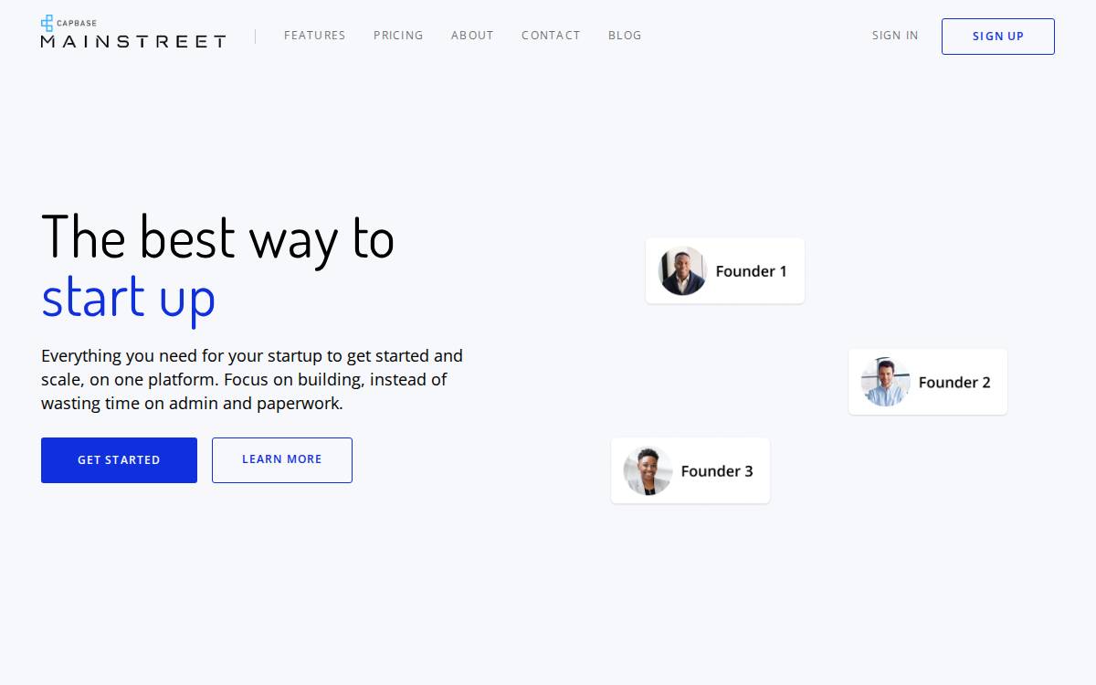 Capbase website preview