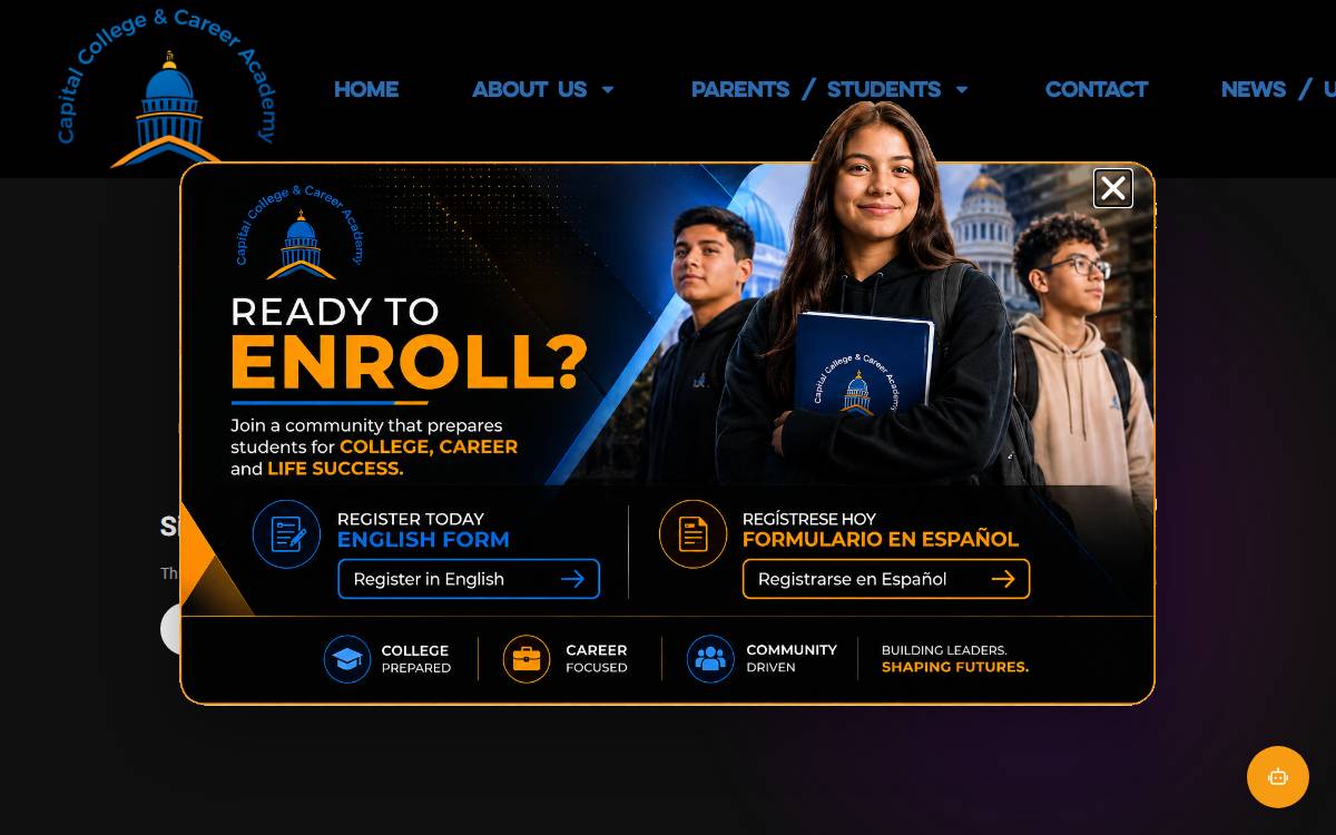 Capcca website preview