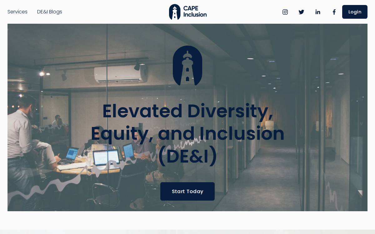 CAPE Inclusion website preview