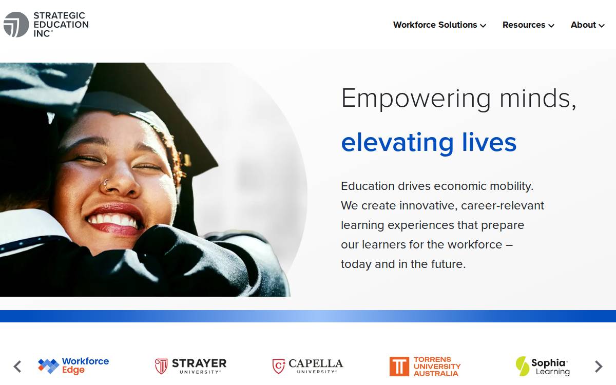 Capellaeducation website preview