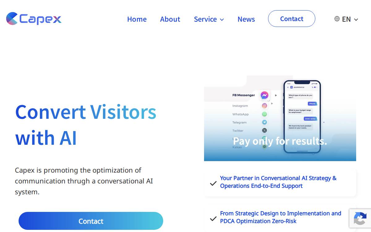 株式会社Capex website preview