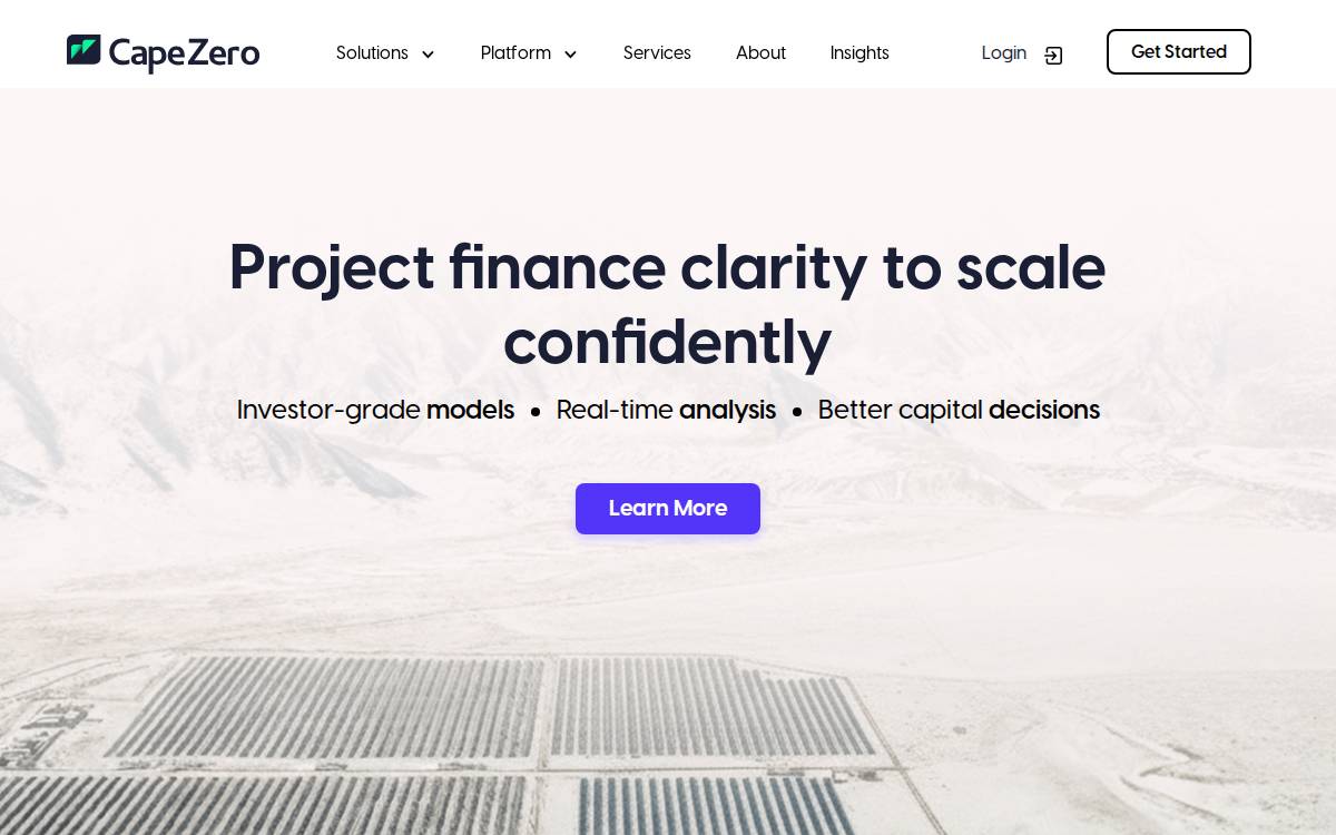 CapeZero website preview