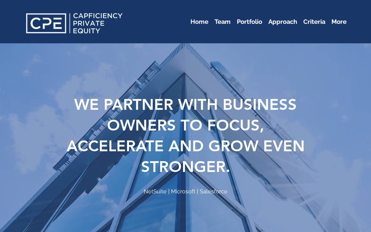 Capficiency website preview