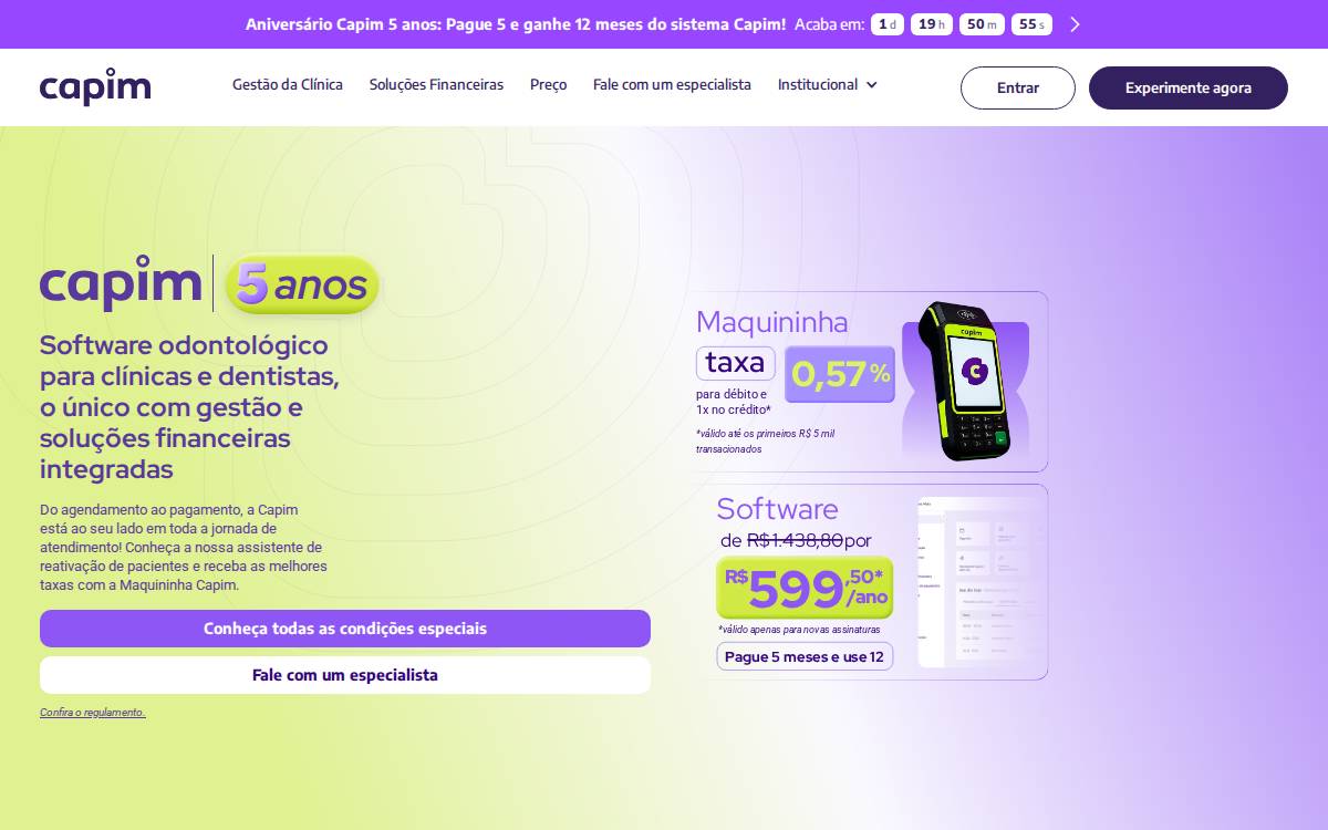 Capim website preview