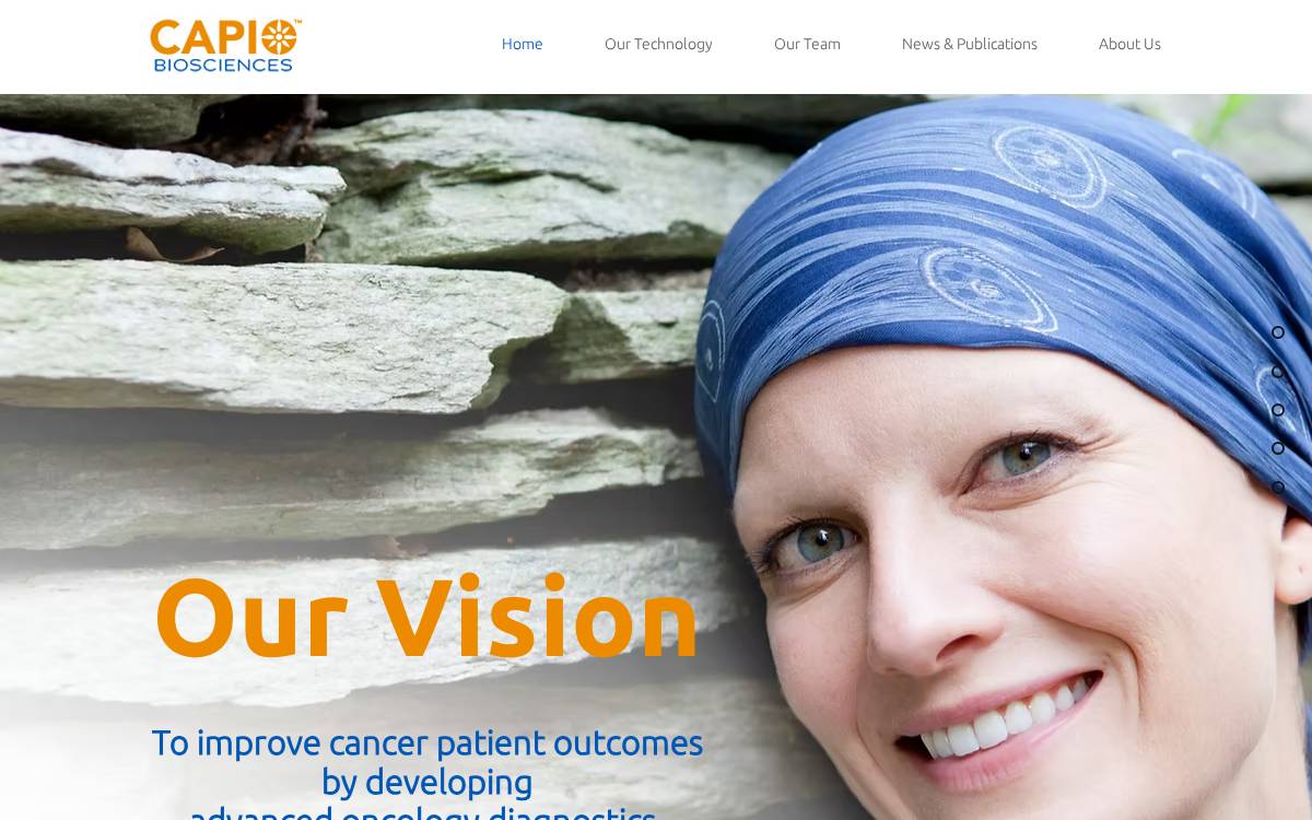 Capio Biosciences website preview