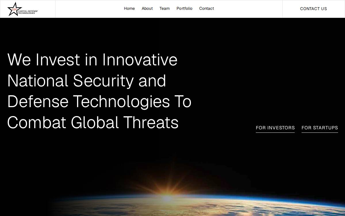 Capital Defense Technologies website preview