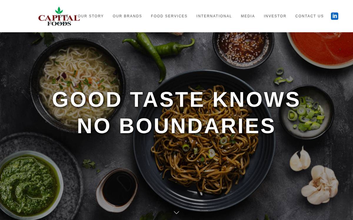 Capital Foods website preview