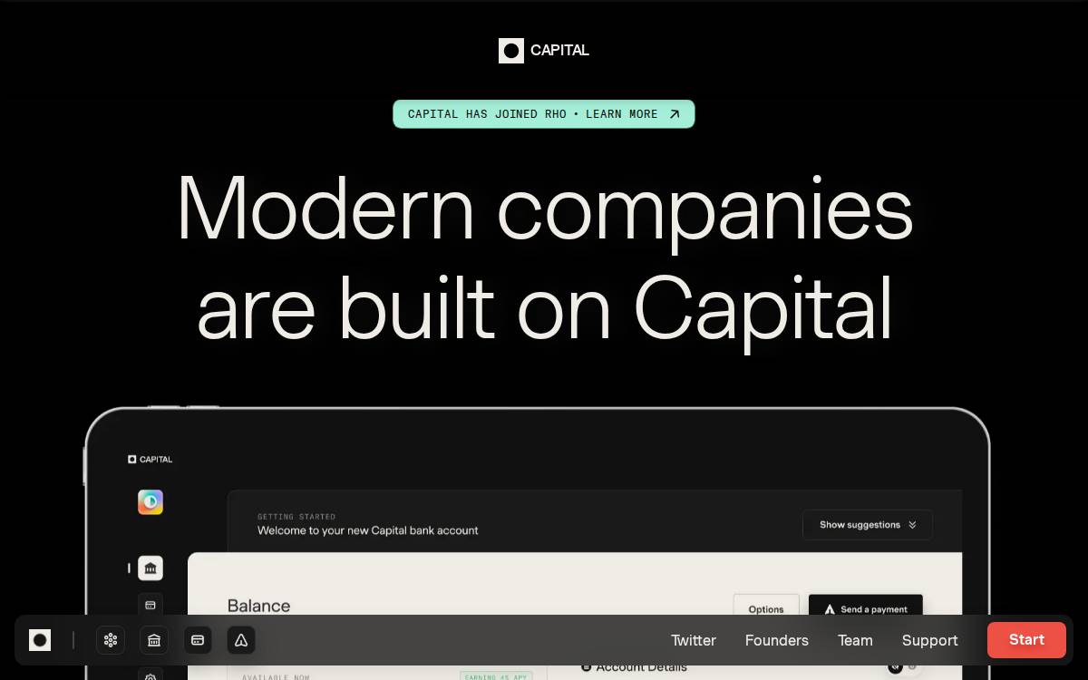Capital website preview