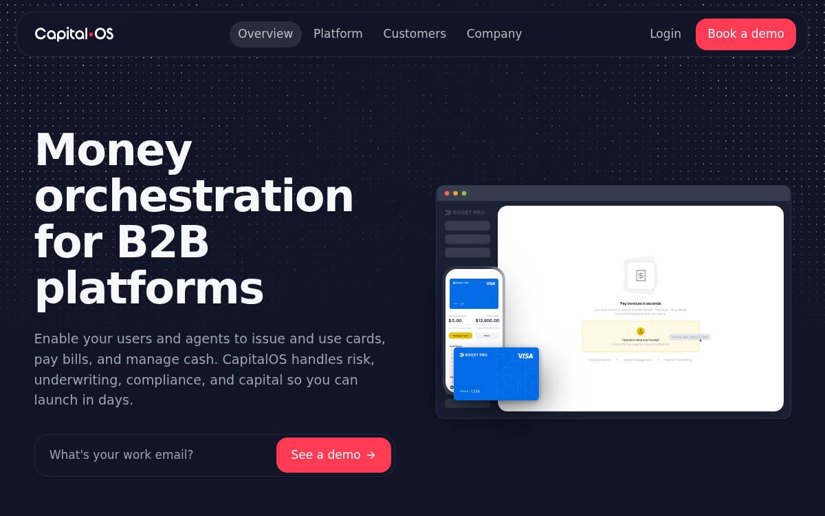 CapitalOS website preview