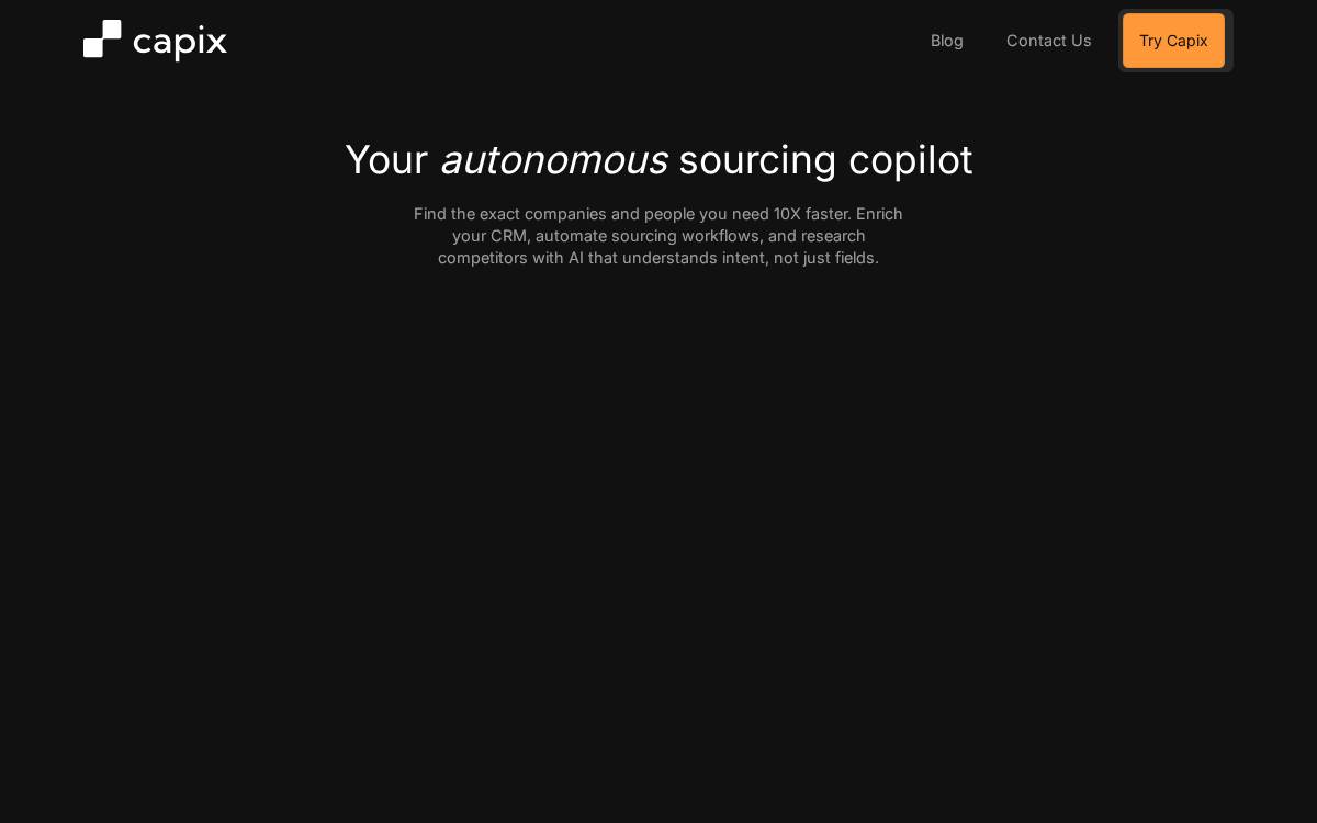Capix website preview