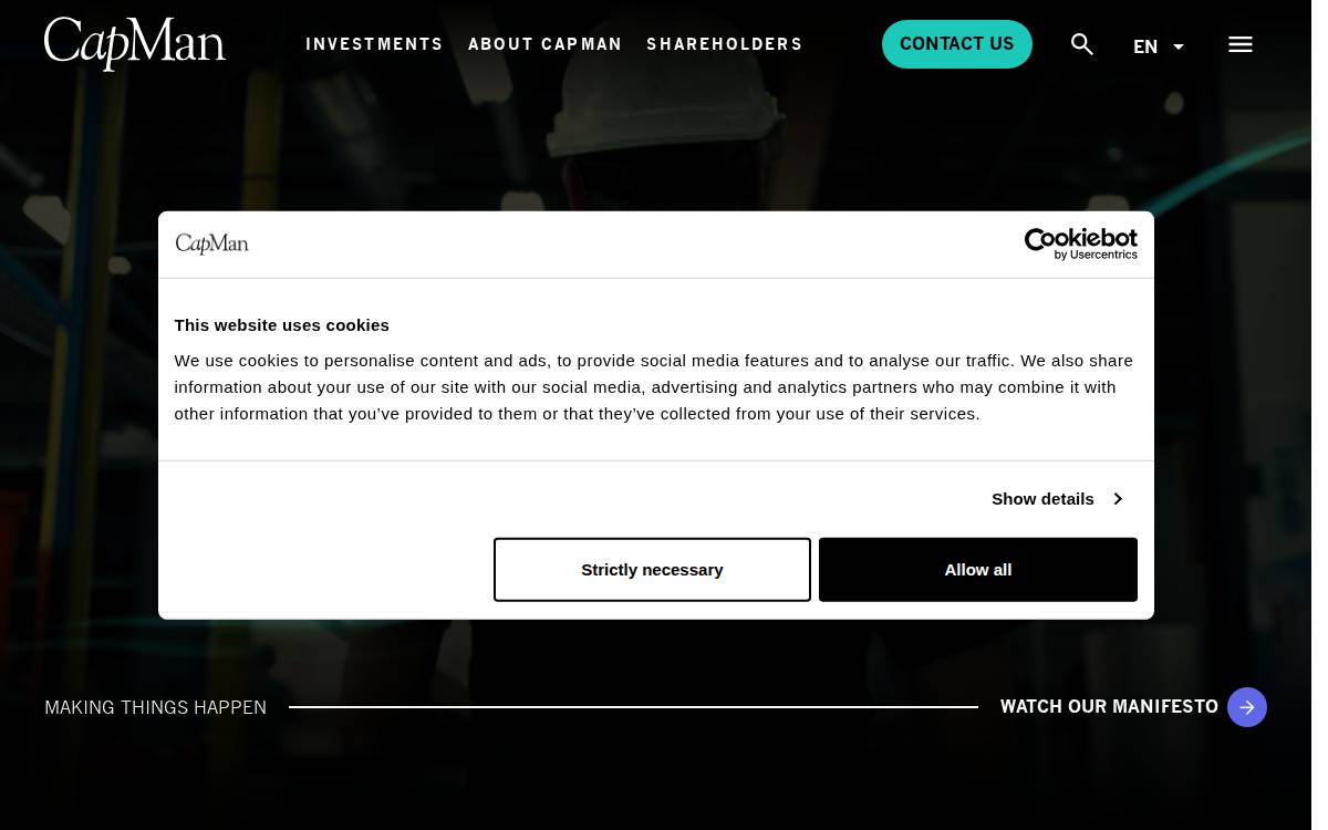 Capman website preview
