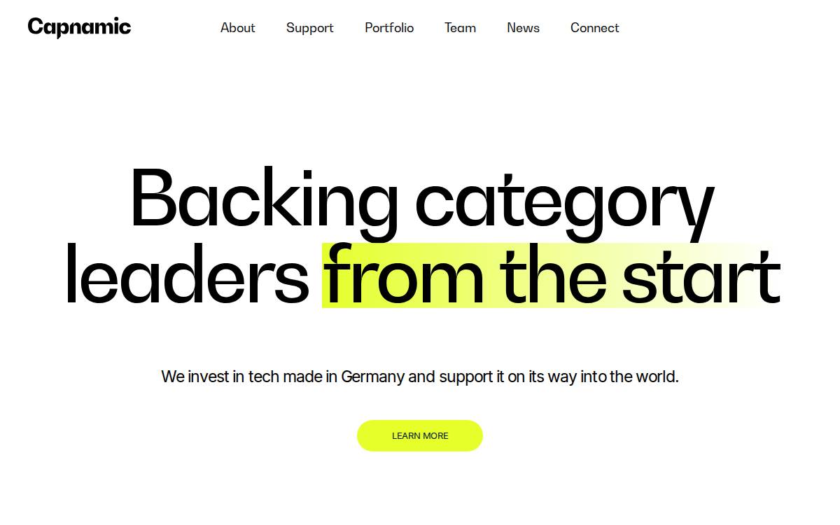 Capnamic website preview