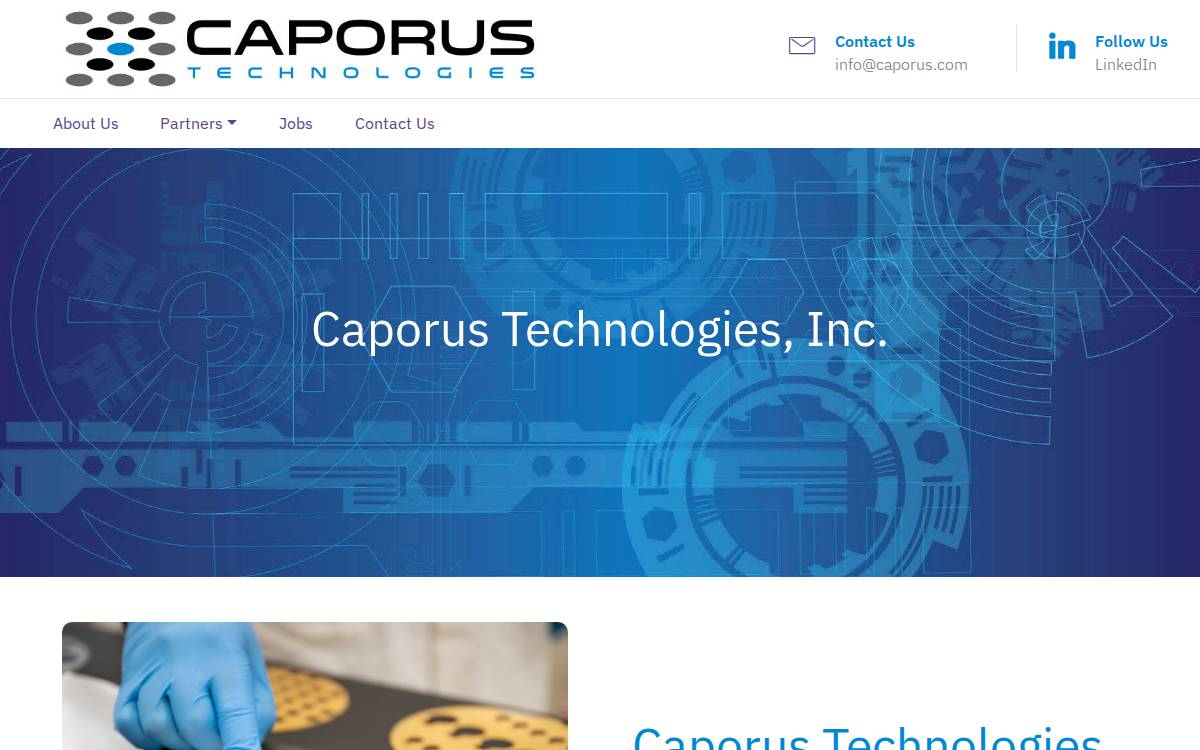 CAPORUS TECHNOLOGIES INC website preview