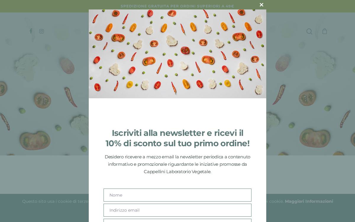Cappellini Veg Lab website preview