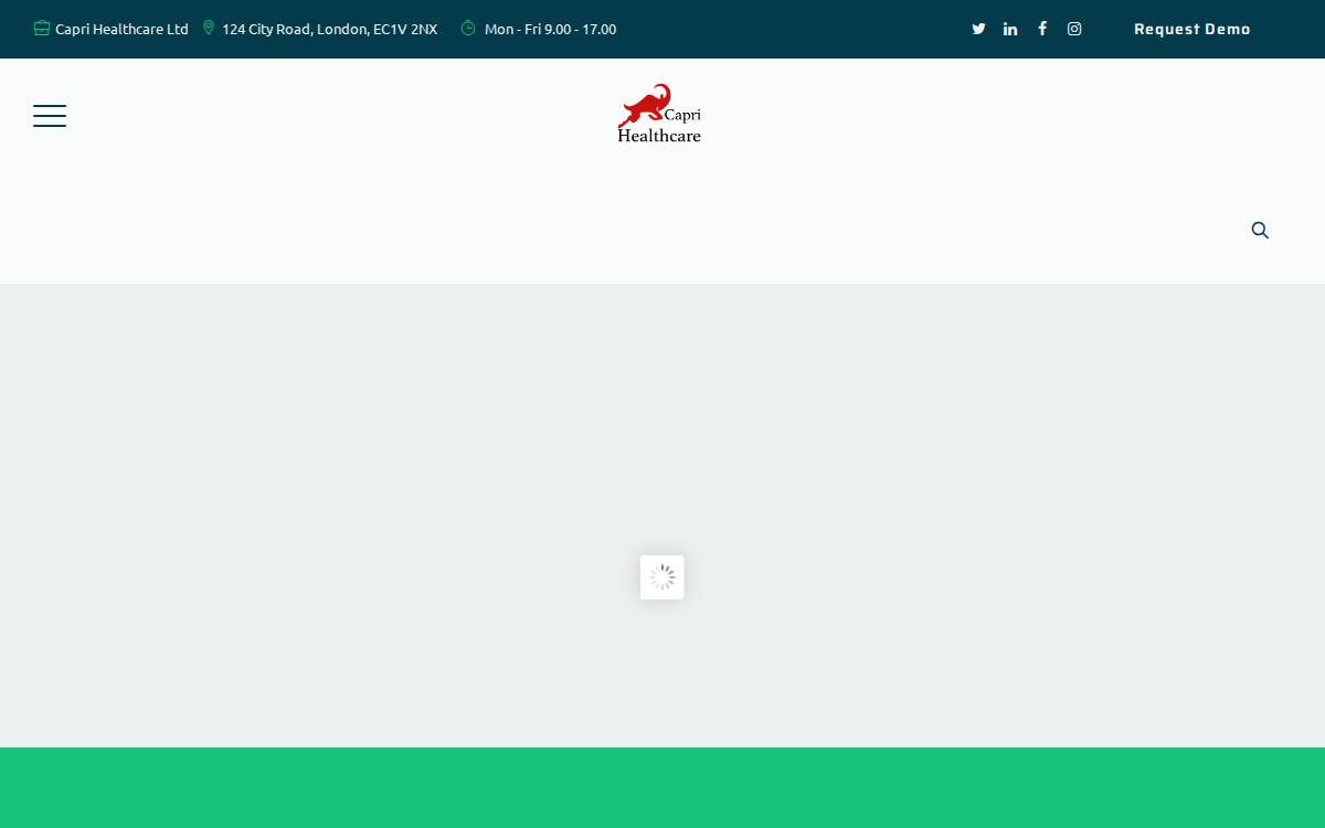 Capri Health Seed website preview