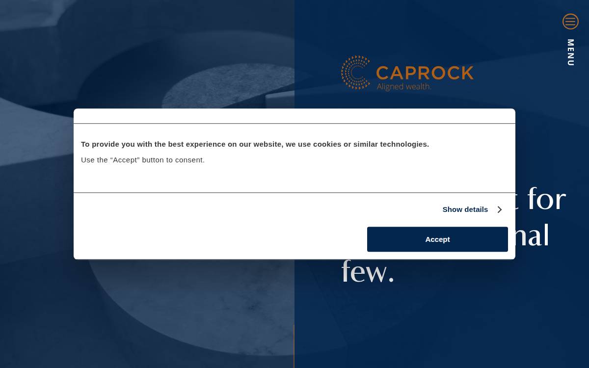 CAPROCK website preview