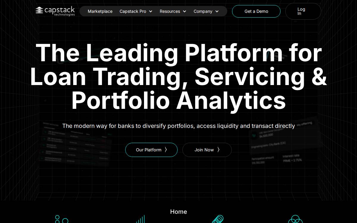 Capstack website preview