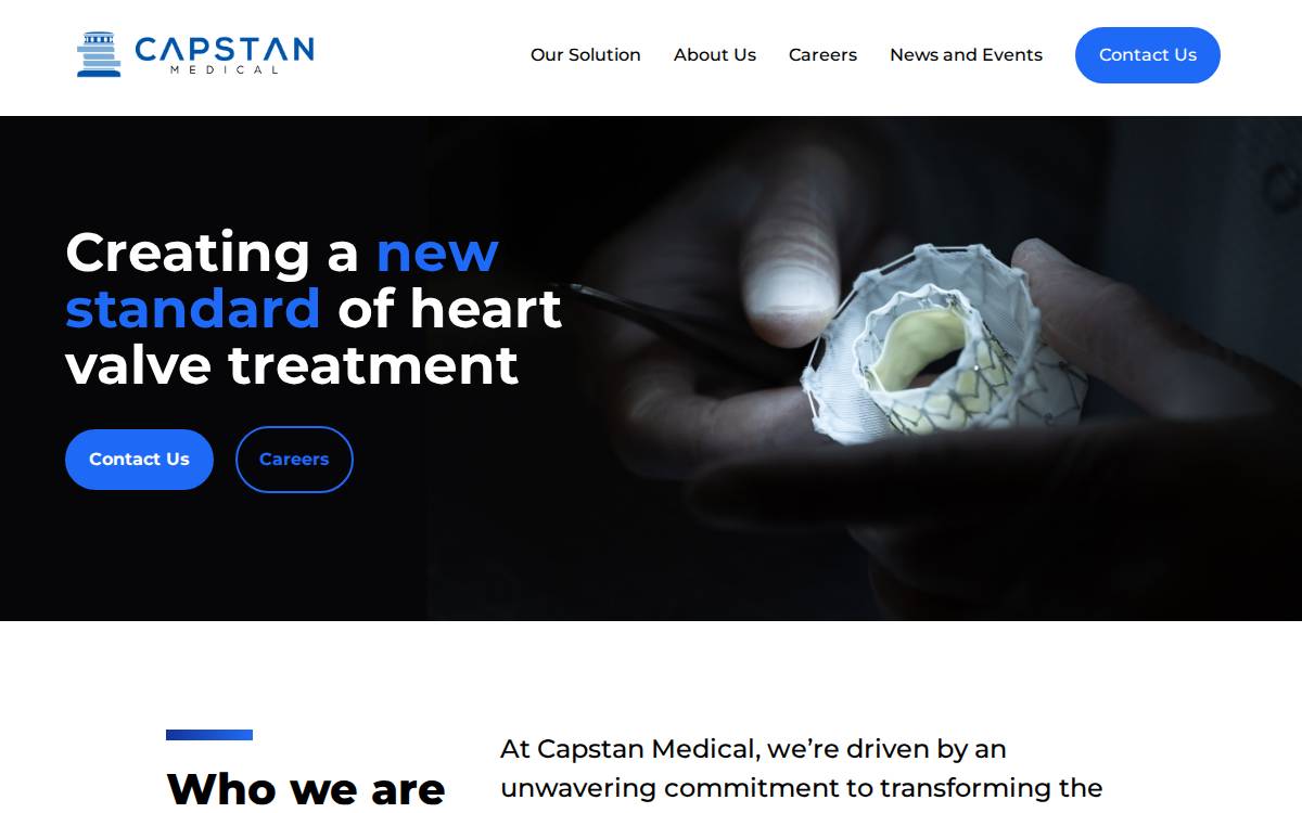 Capstan website preview