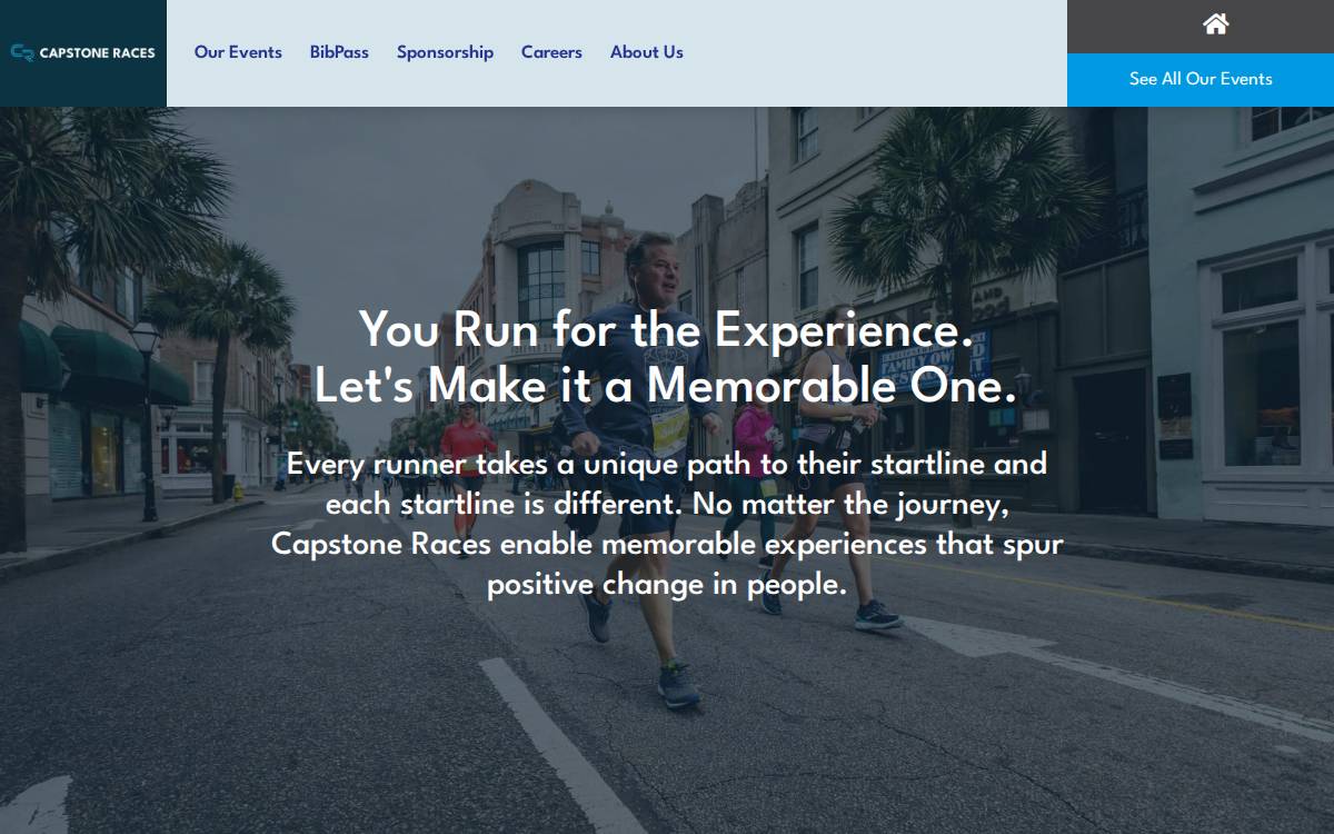 Capstoneraces website preview