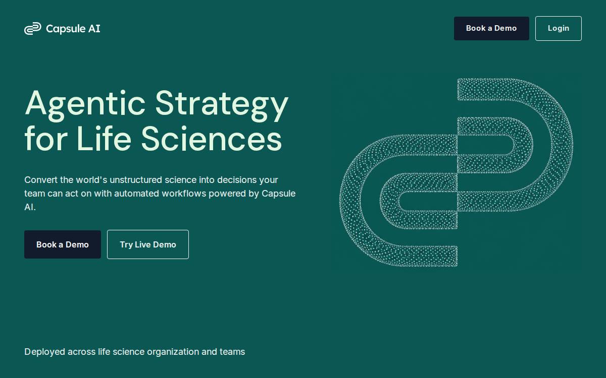 Capsule AI website preview