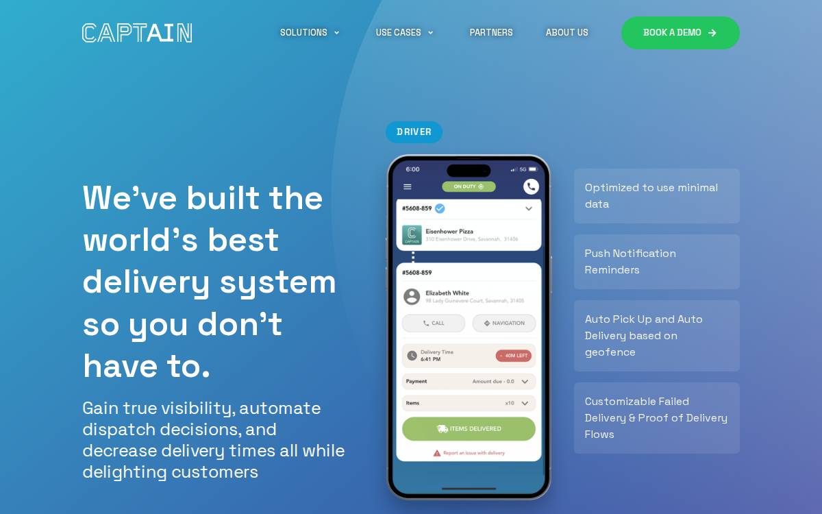 Captain AI website preview