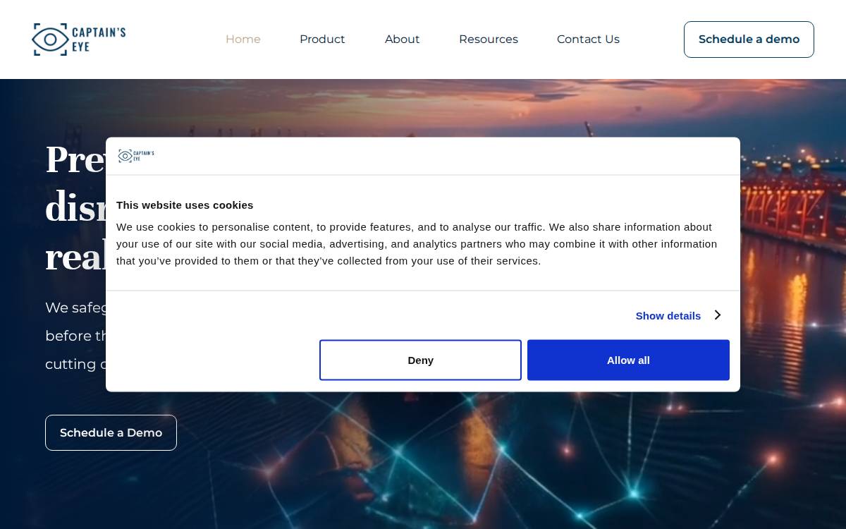 Captain's Eye website preview