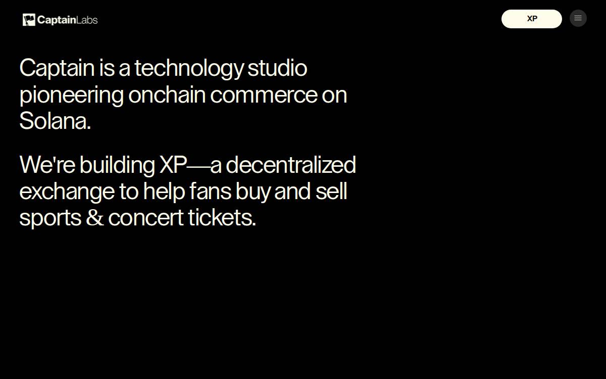 Captain XYZ website preview
