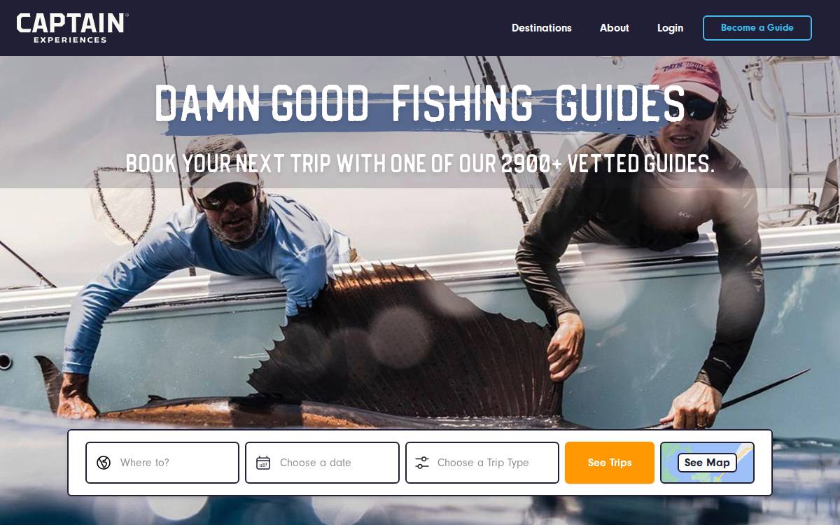 Captainexperiences website preview
