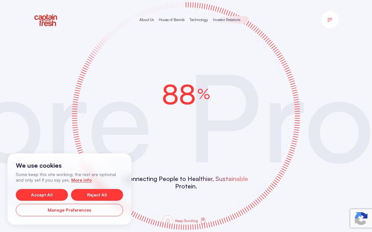 Captain Fresh website preview