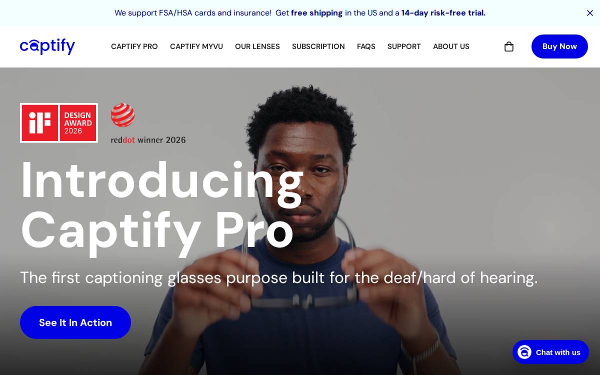 Captify website preview