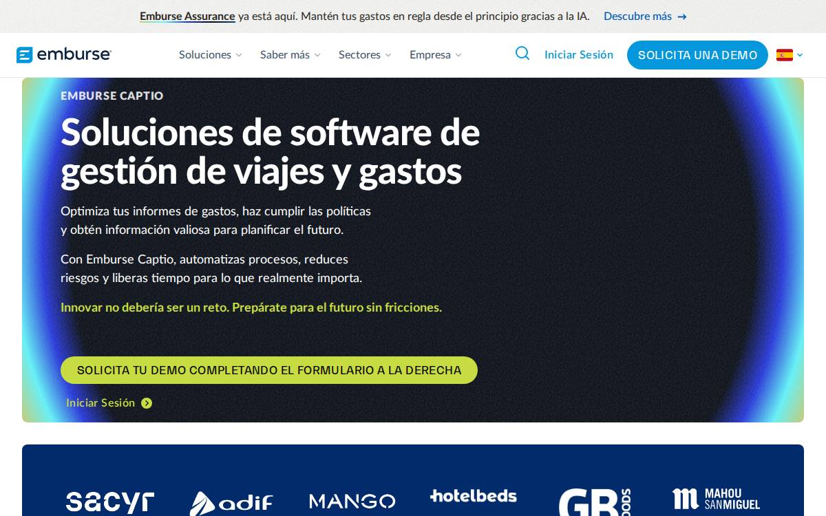 Captio website preview