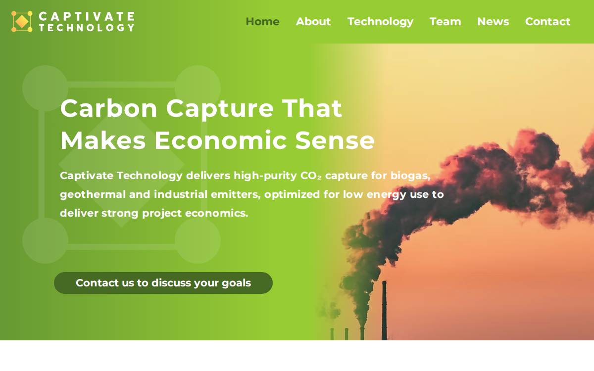 Captivate Technology website preview