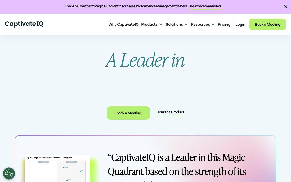 CaptivateIQ website preview