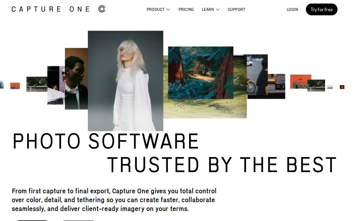 Capture One website preview