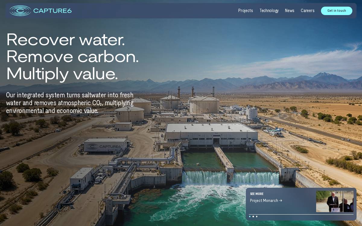 Capture6 website preview