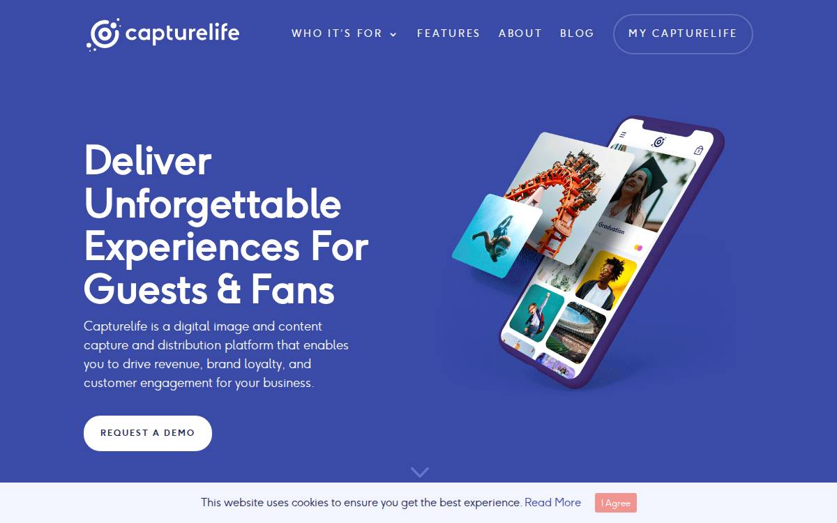Capturelife website preview