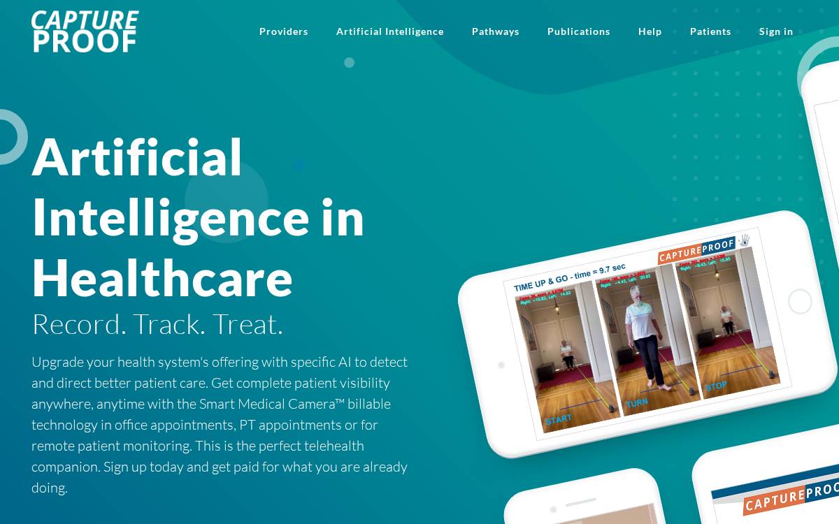 CaptureProof website preview