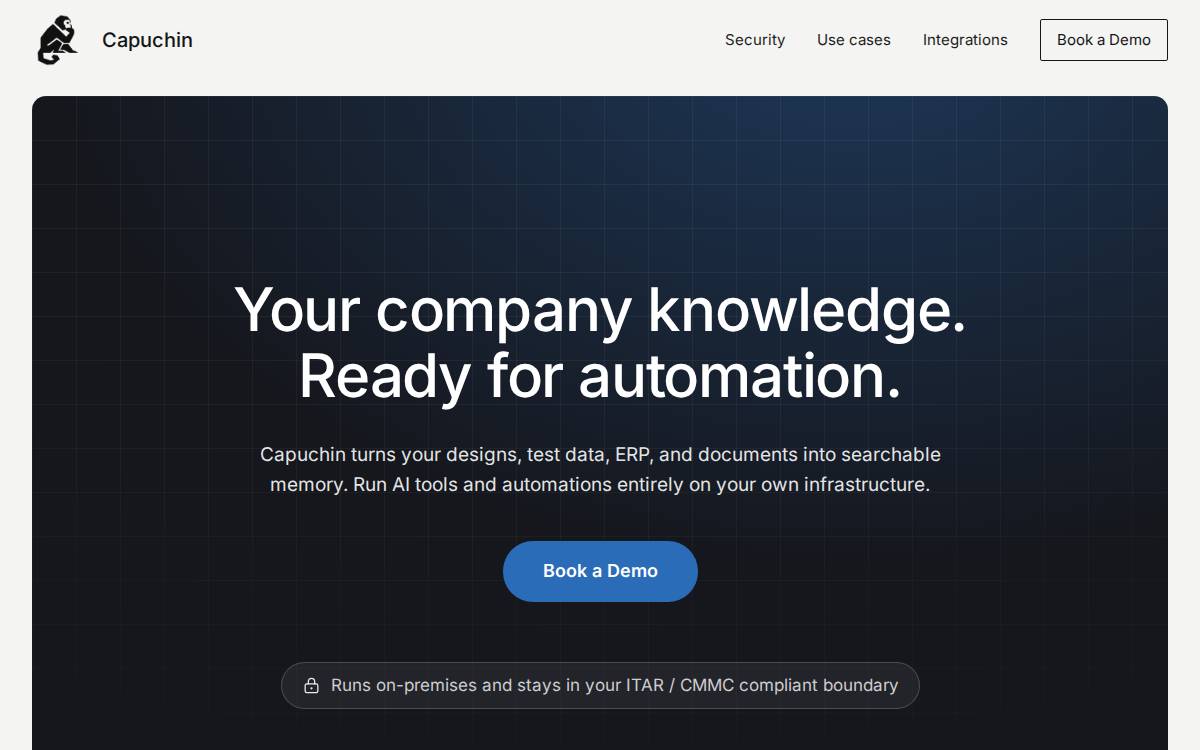 Capuchin website preview