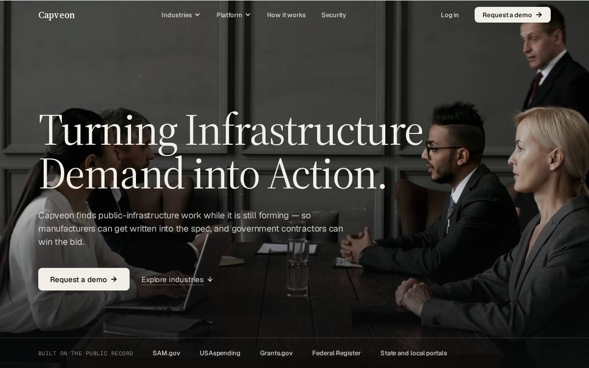 Capveon website preview