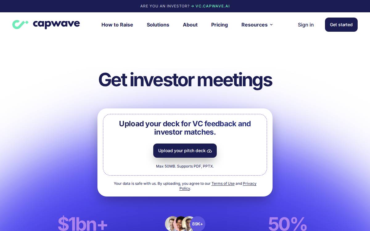 Capwave website preview