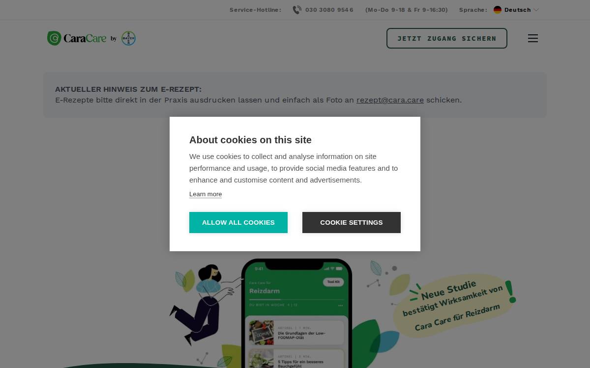 Cara website preview