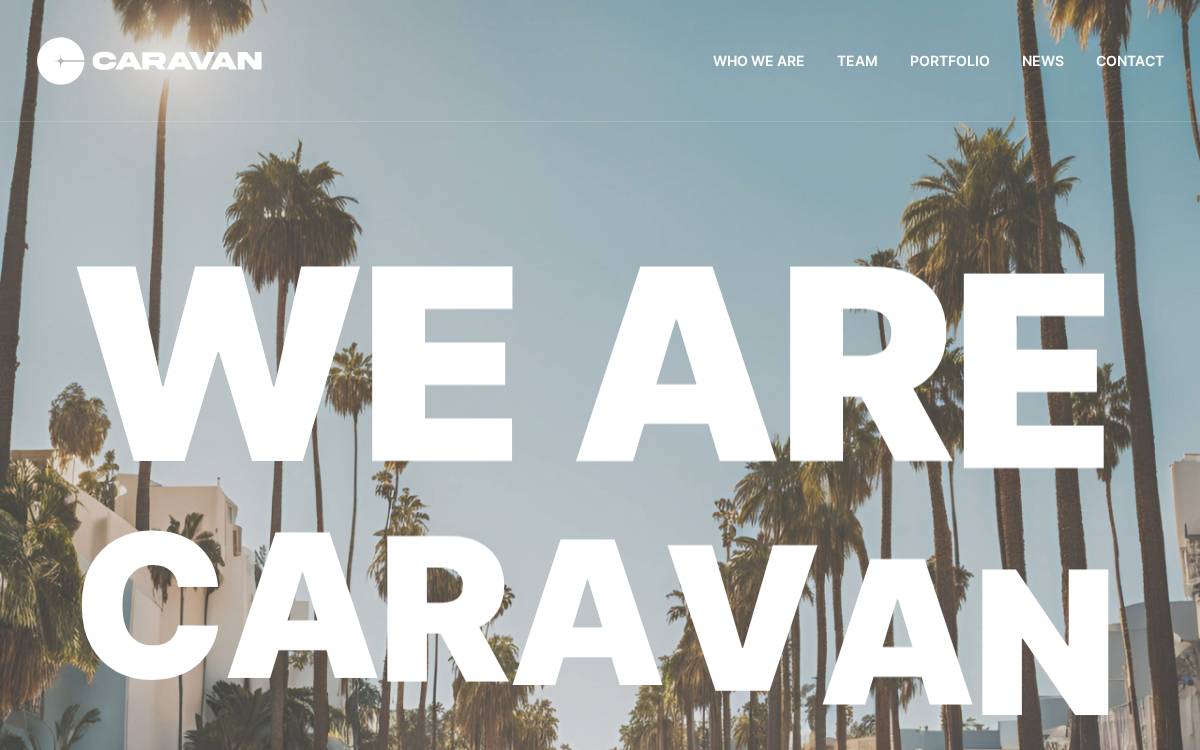Caravan website preview