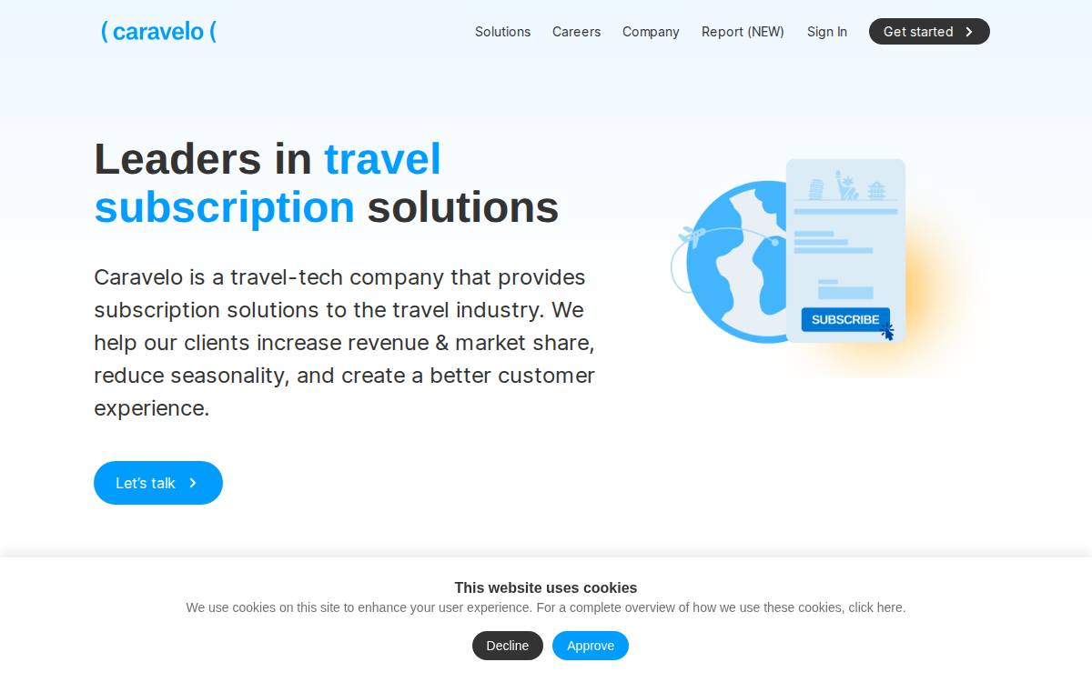 Caravelo website preview